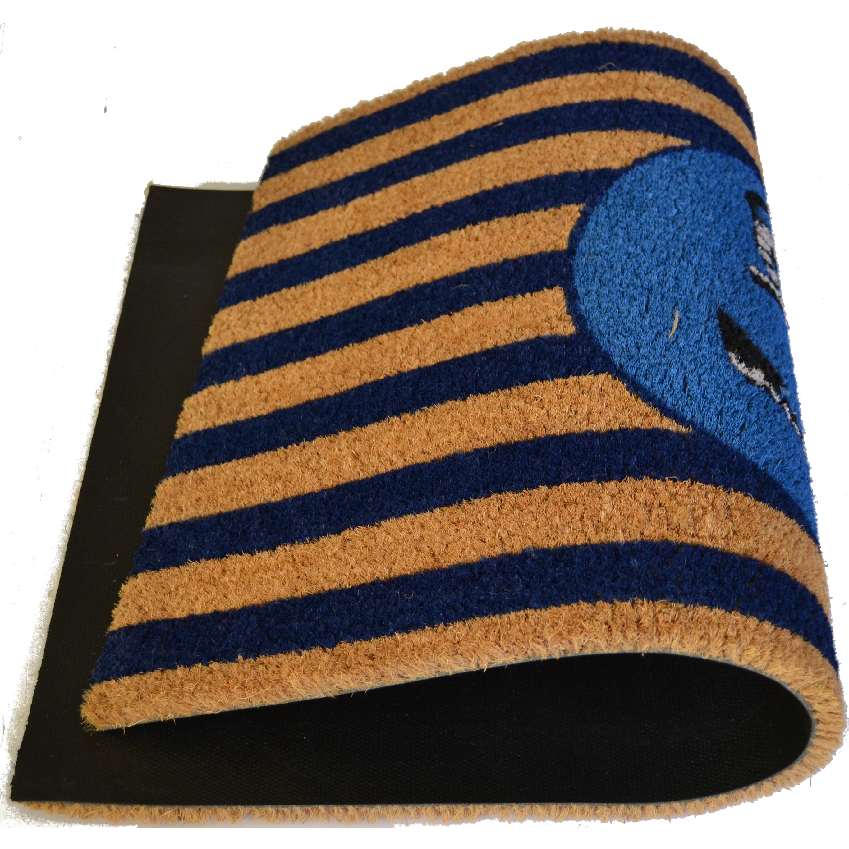 Outdoor Blue Black Blue Beach Anchor Doormat
