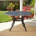 Cayman Traditional Outdoor Cast Aluminum Hexagonal Dining Table By Christopher Knight Home