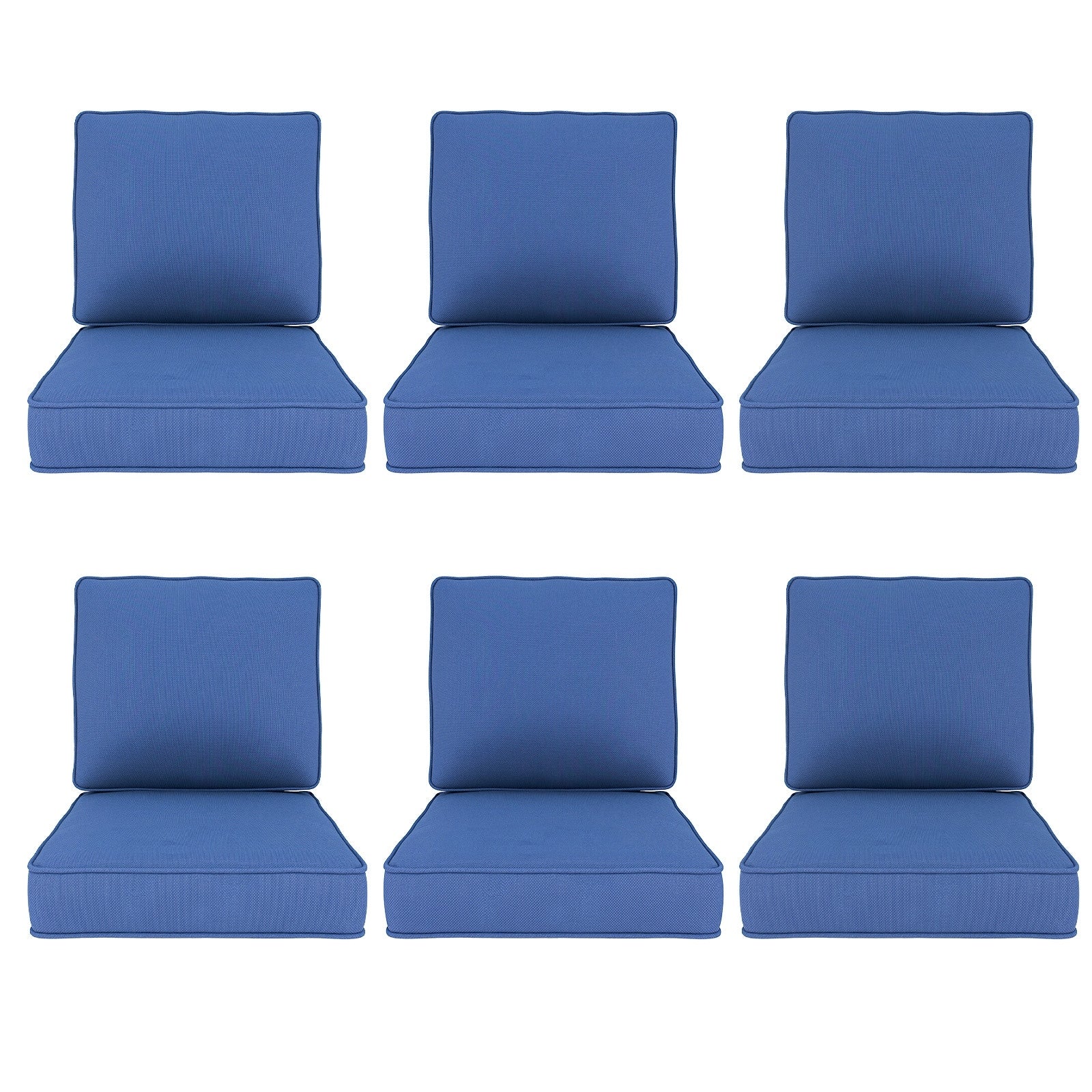 Outdoor Chair Cushions For Dining Chairs 24 X23 X4 Set Of 6