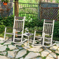 Outdoor Chat Set With 2 Rocking Chairs Patio Conversation Set With Coffee Table For Poolside Backyard