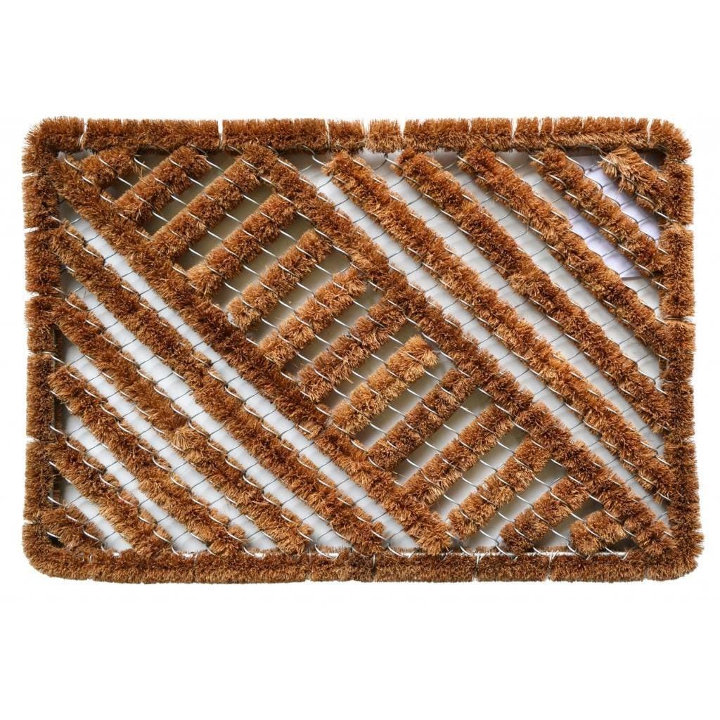 Outdoor Coconut Fiber Diagonal Door Mat 2 X 14