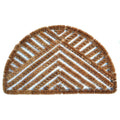 Outdoor Coconut Fiber Semi Circle Triangle Door Mat 26 X 16