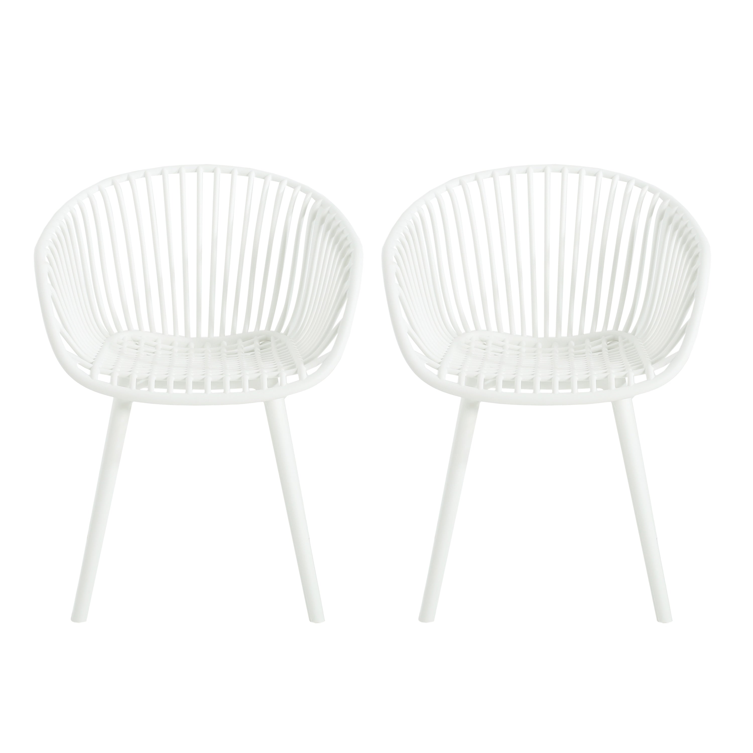Outdoor Dining Chairs Set Of 2 Patio Chairs White Reading Chair Accent Chair Reception Chair Side Chair