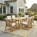 Outdoor Dining Set 7 Piece Outdoor Dining Set Patio Table And Chairs Set