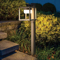 Outdoor Driveway Light Bollard Landscape Path Light With Gx53 Led Bulb 120V Hard Wired