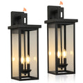 Outdoor Dusk To Dawn Wall Lantern Sconce Light