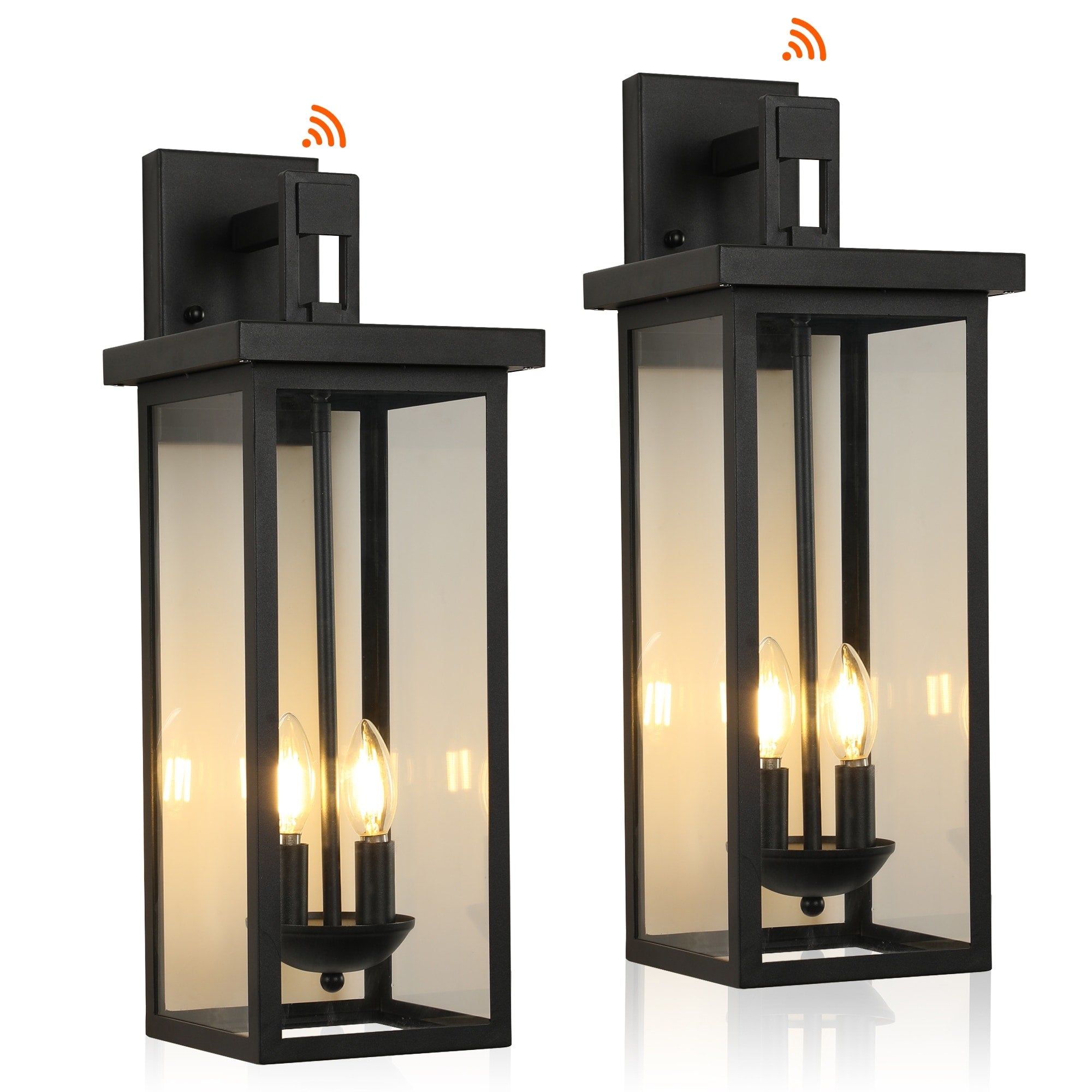 Outdoor Dusk To Dawn Wall Lantern Sconce Light