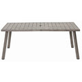Outdoor Folding Iron Dining Table Weather Resistant Space Saving For Patio Use