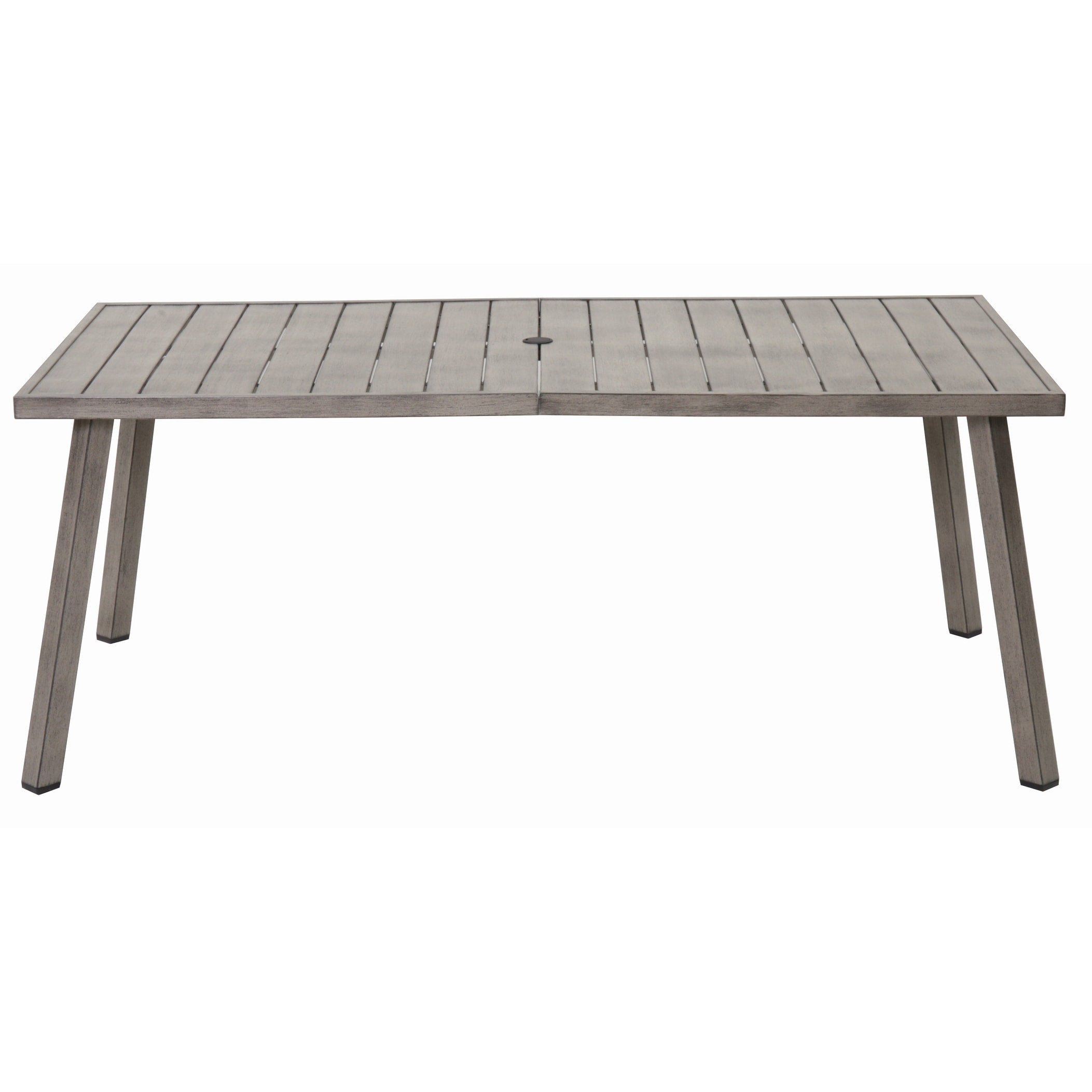 Outdoor Folding Iron Dining Table Weather Resistant Space Saving For Patio Use