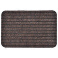 Evideco Outdoor Front Door Mat Chloe Polypropylene Latex Rug 24X16 Inch Brown