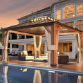 10X13Ft Outdoor Galvanized Steel Hardtop Gazebo Canopy
