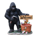 Outdoor Garden Sculpture Chimpanzees Flower Pot Planter Unique Yard Statue Decoration Interesting Law Outdoor Ornament