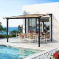 Outdoor Gazebo Pergola Aluminum Framed With Sloping Pitched Roof