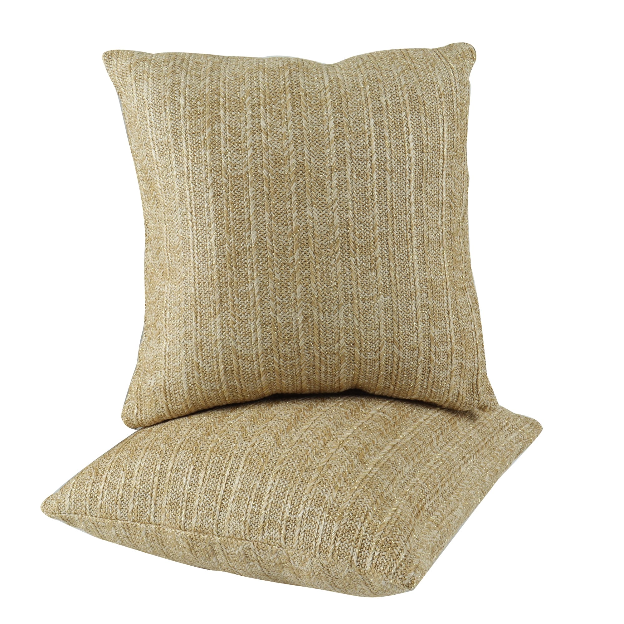 Outdoor Indoor Throw Pillows Decorative Throw Pillows With Inserts Simulated Straw Weaving 18 X18 Square Pillows Set Of 2