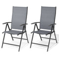 Outdoor Patio Adjustable Metal Folding Dining Chair N A