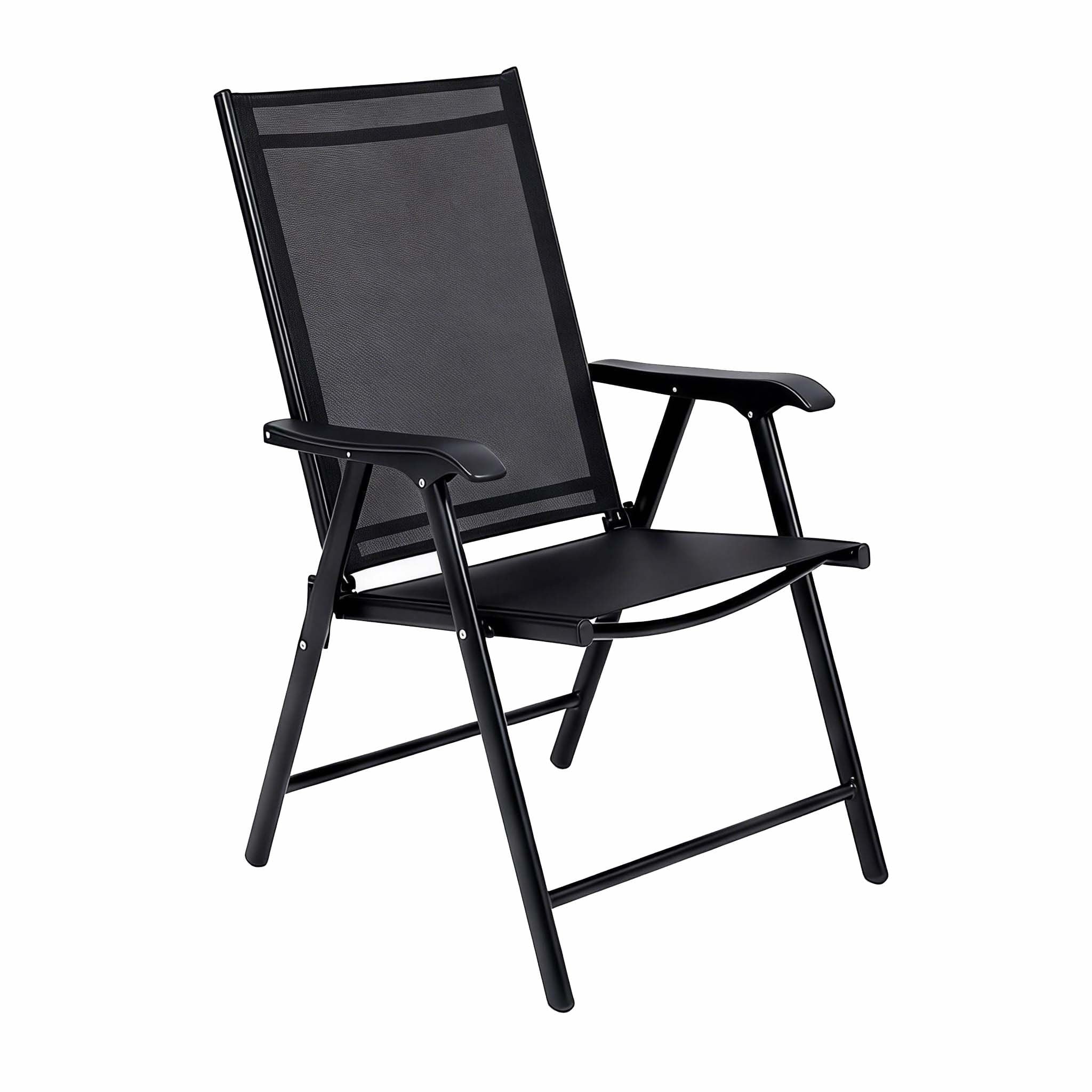 Outdoor Patio Chairs Set Of 2 Stackable Portable For Deck Garden Camping And Travel