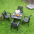 Outdoor Patio Dining Set One Table And Four Chairs