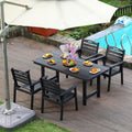 Outdoor Patio Dining Set One Table And Four Chairs