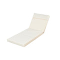 Outdoor Patio Lounge Chair Adjustable Recliner With Headrest And Retractable Side Tray