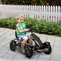 Outdoor Pedal Go Kart Ride On Pedal Car With Adjustable Seat Black All Terrain Car Electric Vehicle With Handbrake