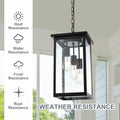Outdoor Pendant Light Fixture Exterior Chandelier Hanging Lantern For Front Porch Anti Rust Waterproof Farmhouse Ceiling Lamp