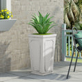 Outdoor Planter With Drainage Hole For Flowers Herbs And Succulents