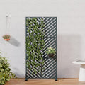 Outdoor Privacy Screen Metal Privacy Fence With Chevron Design Freestanding Patio Screen 60 H X 30 W