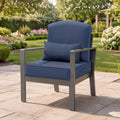 Outdoor Seat Cushion Set 24 X 24 Inch Patio Furniture Cushions Deep Seat Back Cushion With Pillow For Chair Sofa
