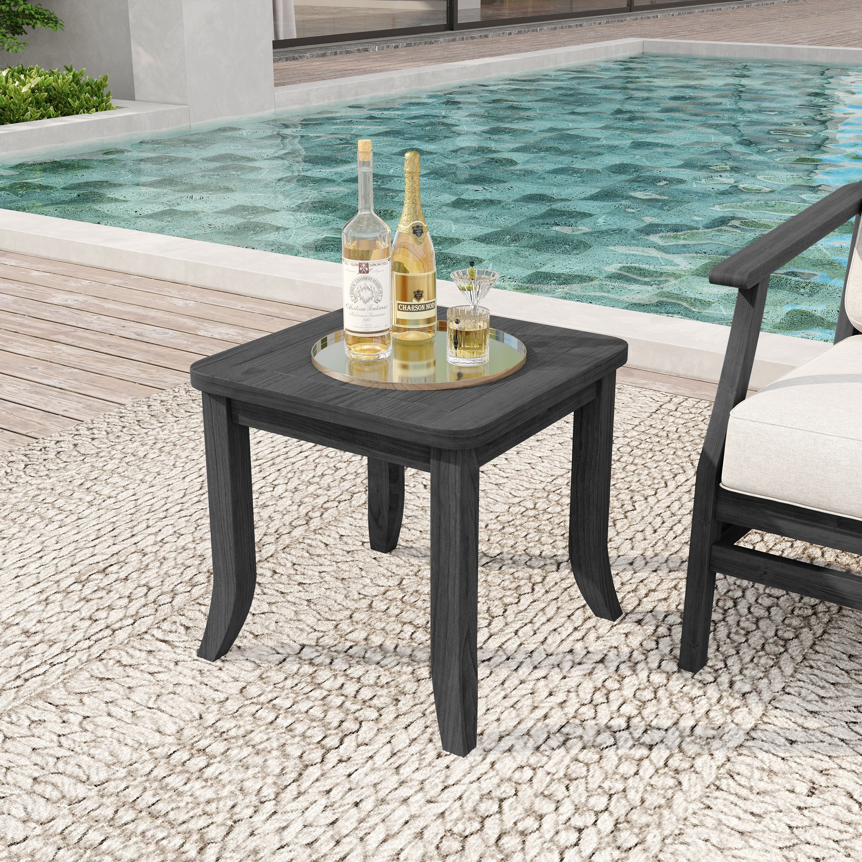 Outdoor Teak Wood Table For Patio And Garden