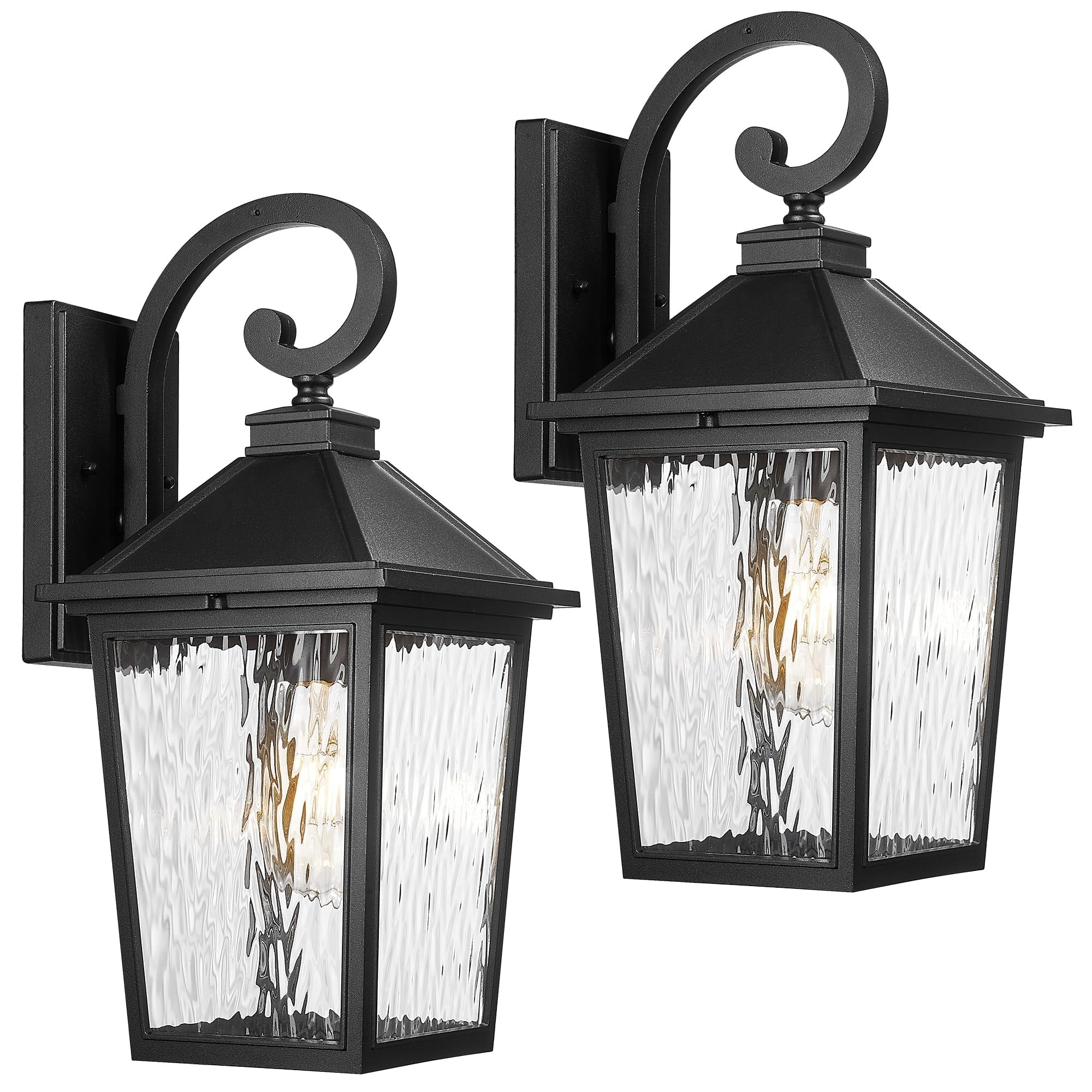 Outdoor Waterproof Porch Lights Medium Size 2 Pack