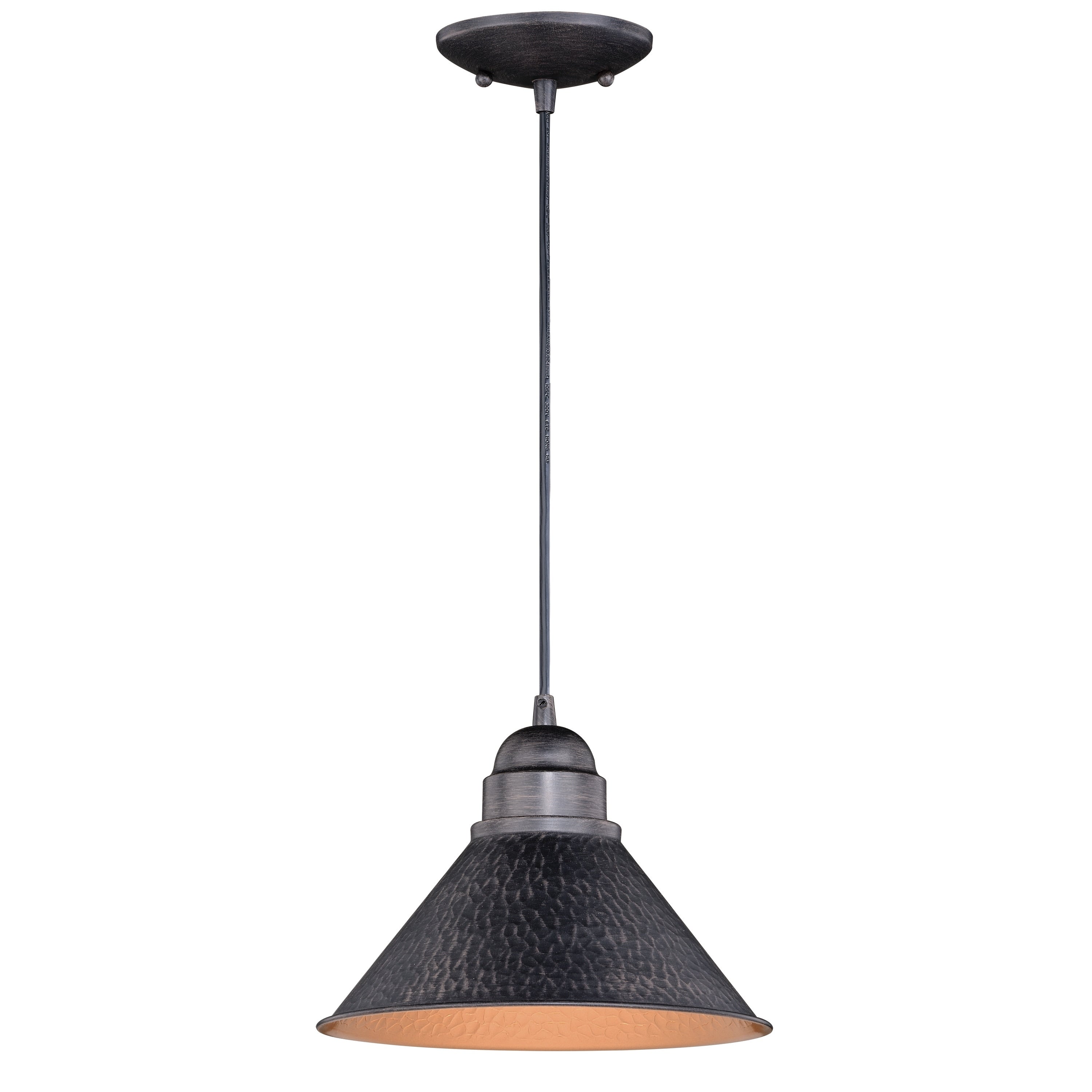 Vaxcel Outland 10 Outdoor Pendant Light Aged Iron