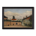 Outskirts Of Paris C 1906 1910 Henri Rousseau Custom Framed Canvas