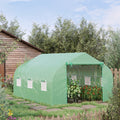 Outsunny 12 X 10 X 7 Portable Walk In Garden Greenhouse