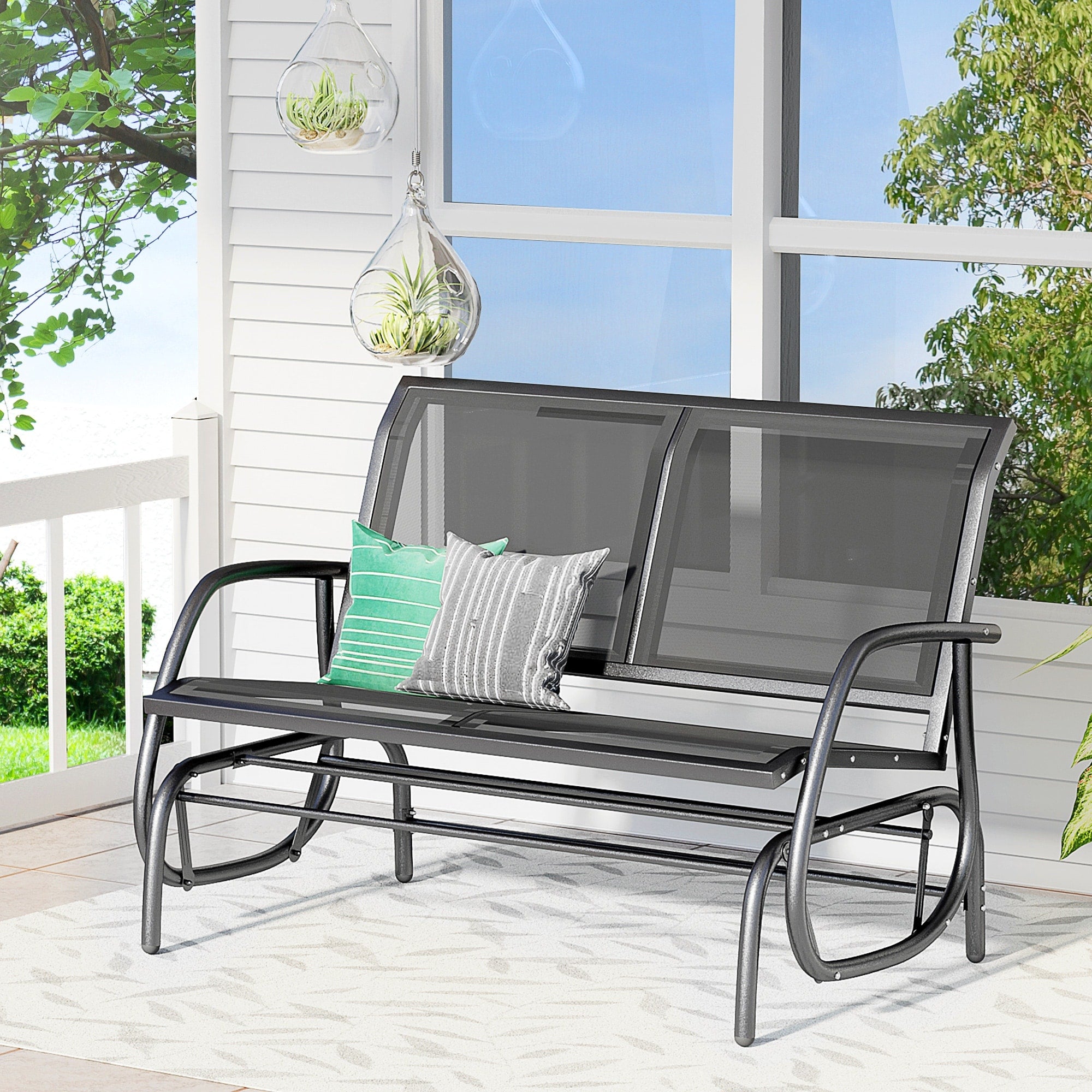 Outsunny Outdoor Patio Swing Glider Bench Chair