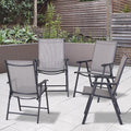 Outdoor Folding Patio Chairs Set Of 4 Stackable