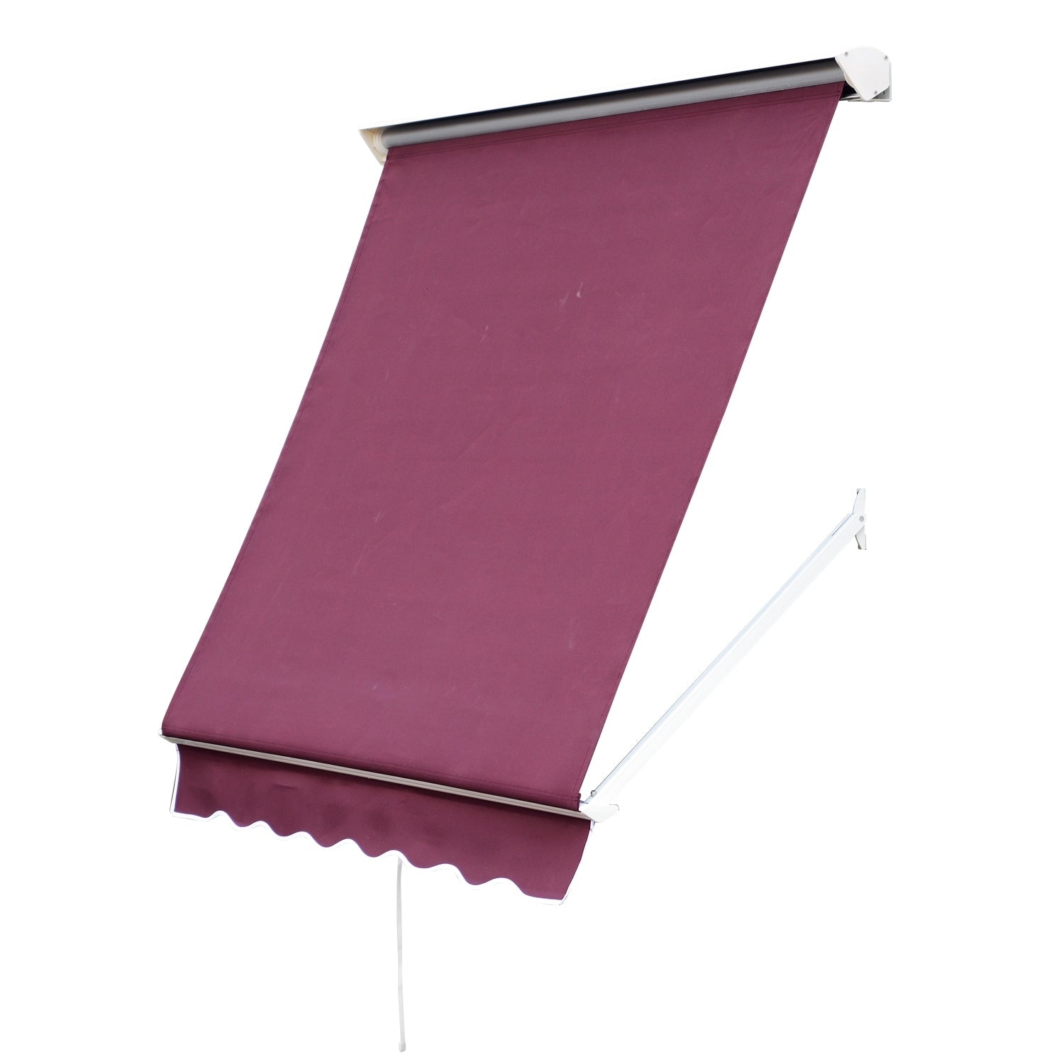 Outsunny 71 Drop Arm Manual Retractable Window Awning
