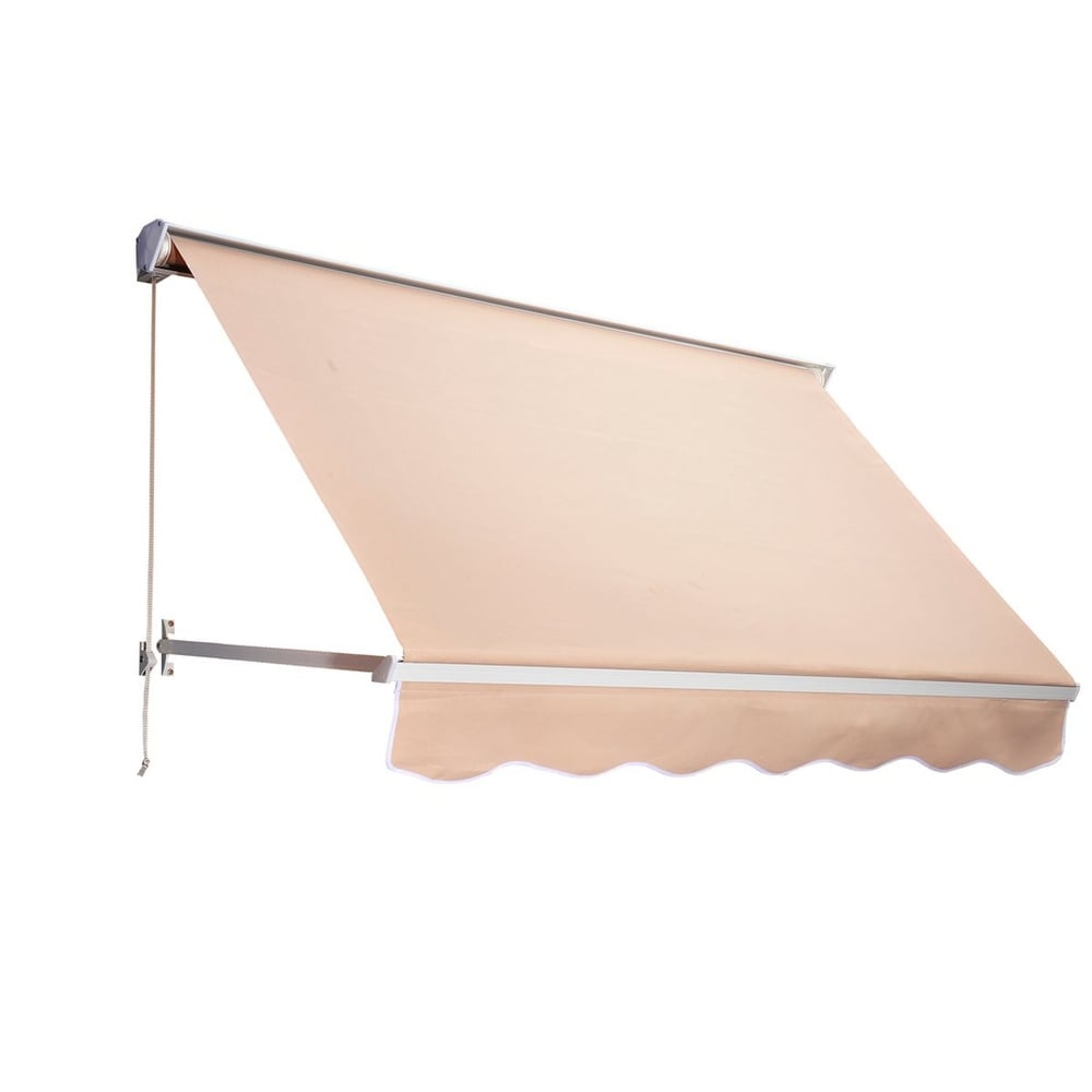 Outsunny 6 Drop Arm Manual Retractable Window Awning