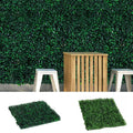 Outsunny 12 Piece 20 X 20 Artificial Boxwood Hedge Mat Plant Panels Boxwood