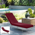 Outsunny Chaise Lounge Cushion 4 Thick Outdoor Lounge Chair Cushion With Non Slip Ties