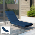 Outsunny Chaise Lounge Cushion 4 Thick Outdoor Lounge Chair Cushions With Non Slip Ties