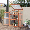 Small Wooden Cold Frame Greenhouse Outdoor Indoor Planter Box