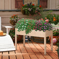 Outsunny Wood Raised Garden Bed Frame