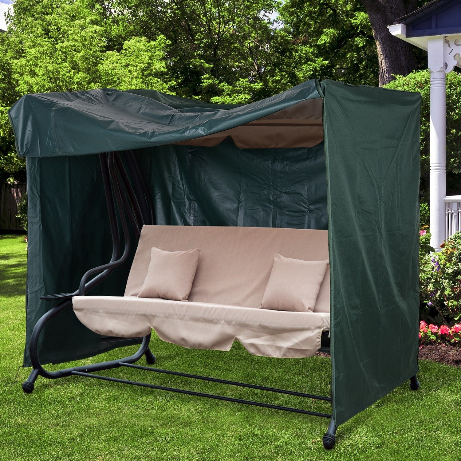 Outsunny Large Outdoor Swing Chair Cover For Your Garden Patio Furniture Protects Against The Wind Uv Rays Water
