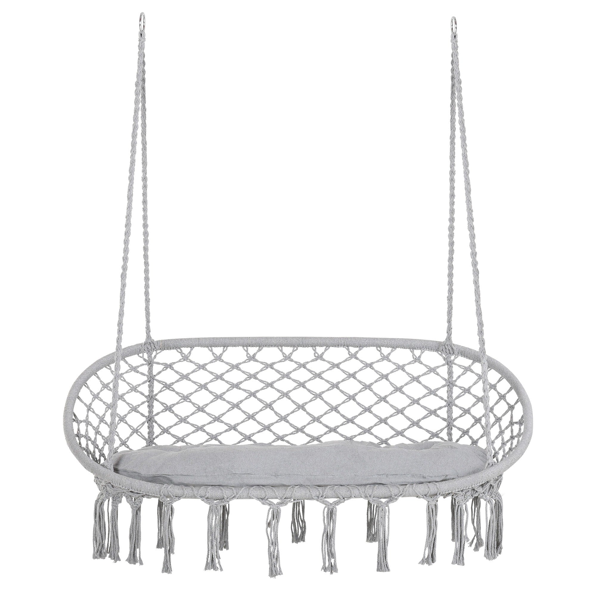 Outsunny Macrame Hammock Swing Chair 15.75