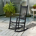 Outsunny Outdoor Porch Or Patio Wooden Rocking Chair