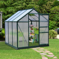 Outsunny 6 L X 6 W X 7 H Polycarbonate Portable Walk In Garden Greenhouse