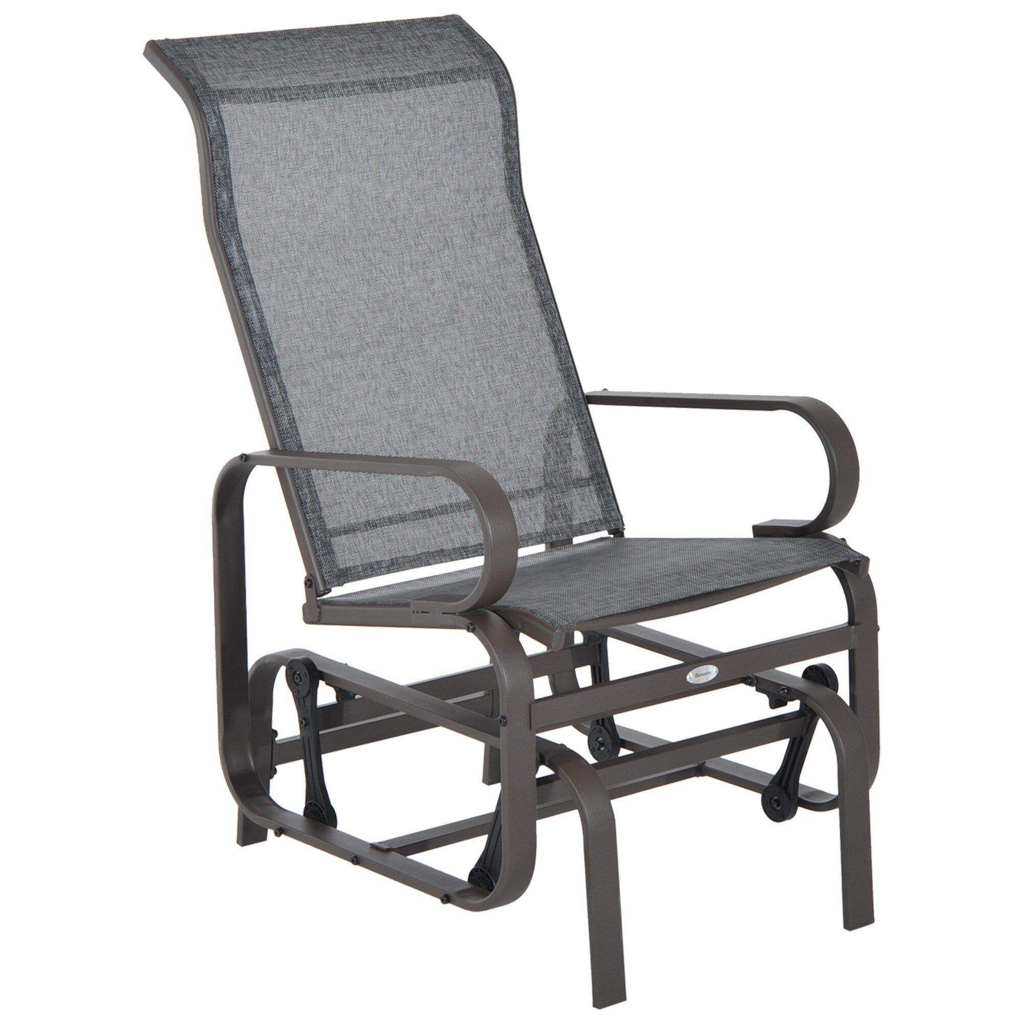 Outsunny Outdoor Fabric Gliding Chair