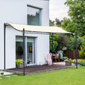 Outsunny 10 X 10 Steel Outdoor Pergola Patio Canopy Gazebo