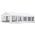 Outsunny White Heavy Duty Carport Canopy Wedding Tent Garage