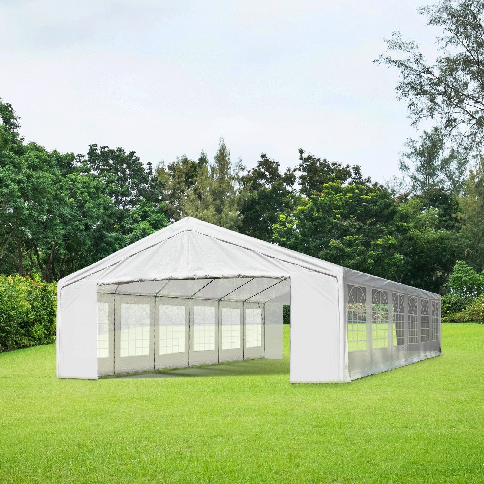 Outsunny Party Tent Event Canopy With Sidewalls And Windows